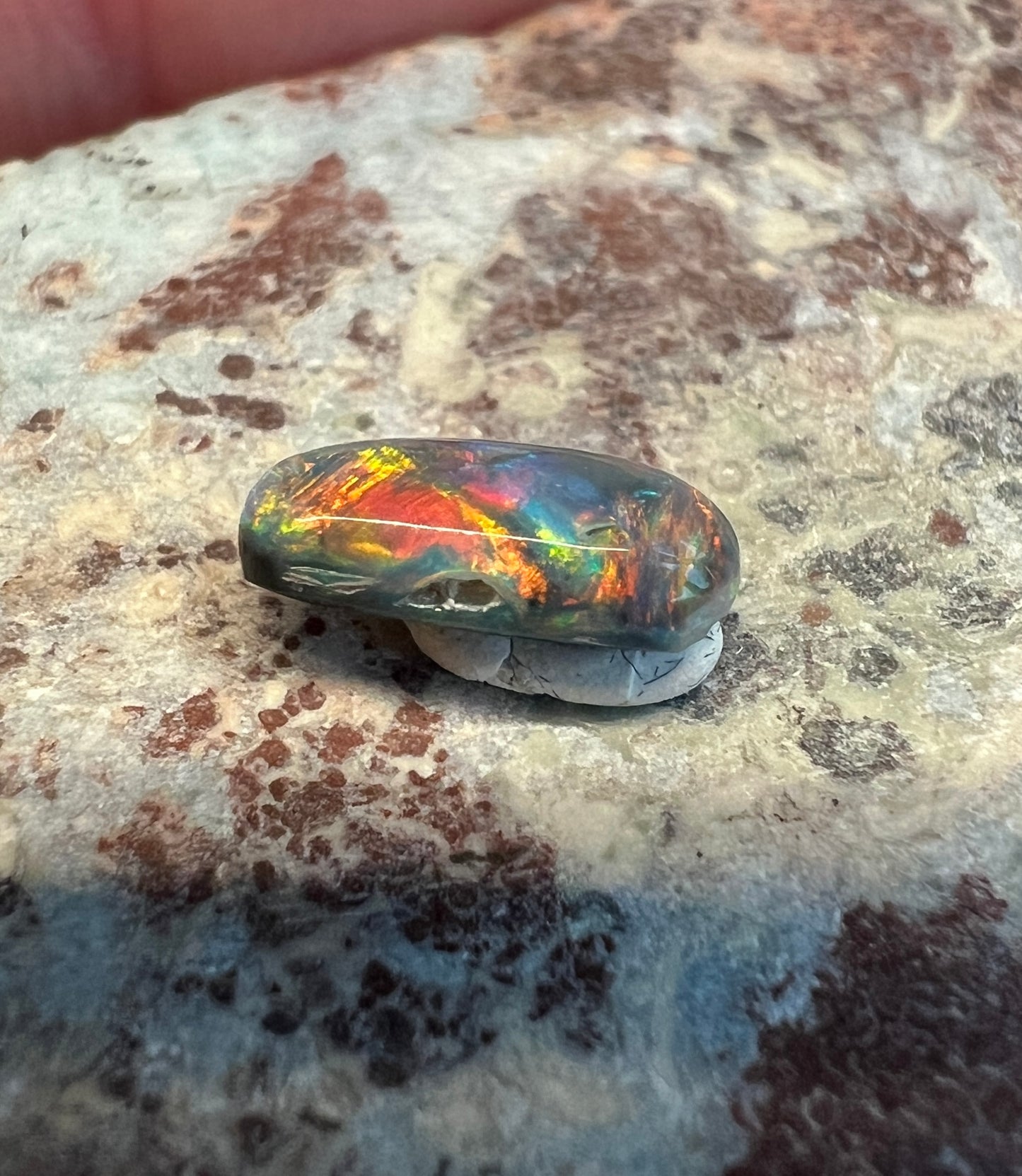 0.6 ct Black Crystal Opal