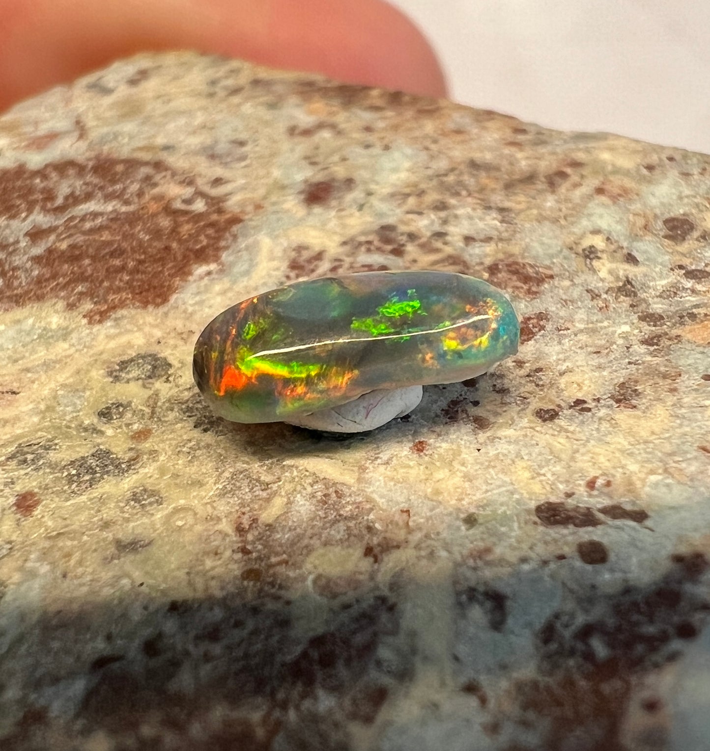 0.6 ct Black Crystal Opal