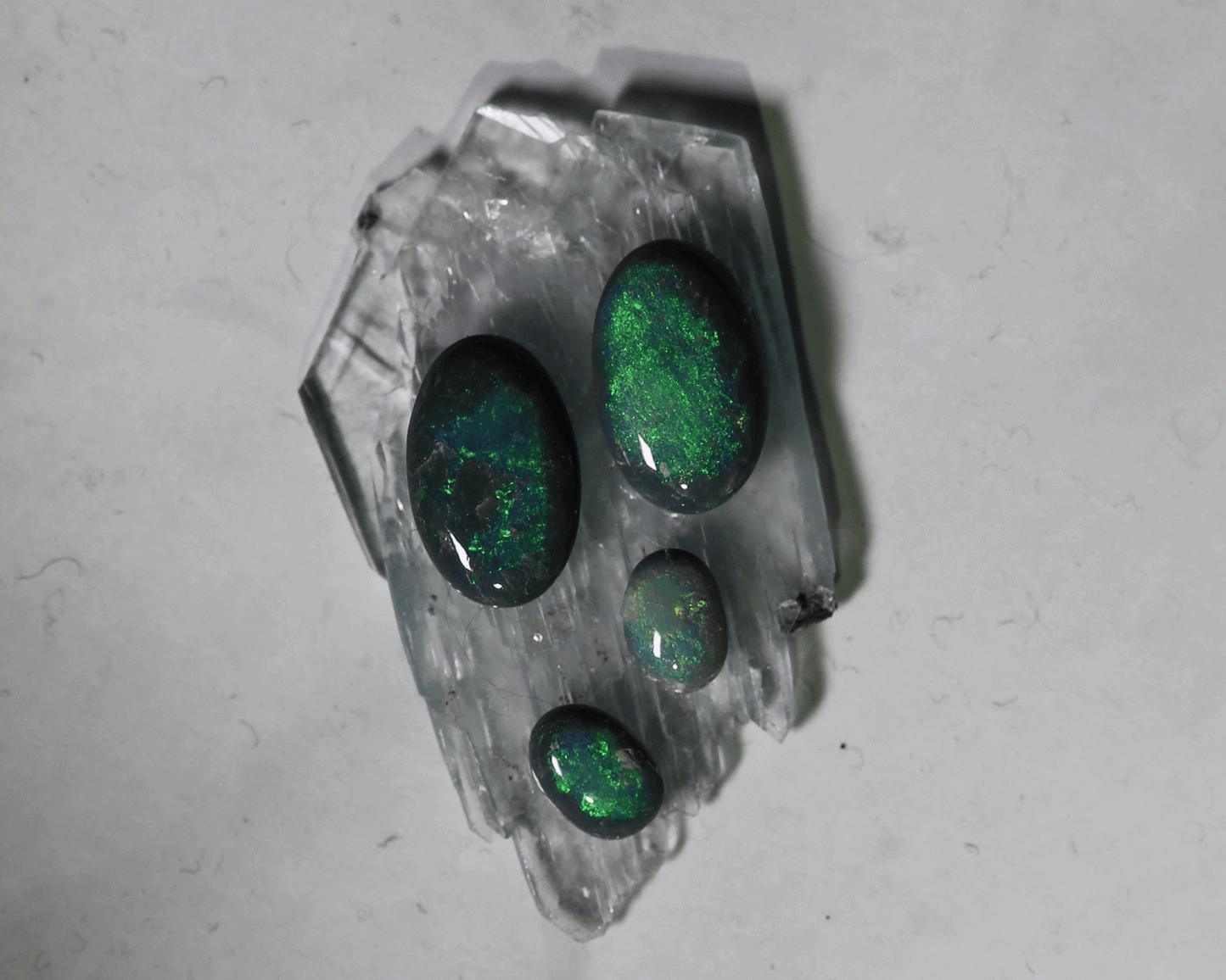 3.8 ct Black Opal Pairs